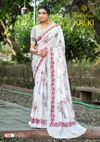 Kalki Vol 1 By Kashvi Chocolate Silk Floral Printed Saree
